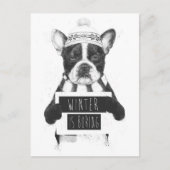 冬は退屈だ ポストカード (正面)