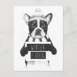 冬は退屈だ ポストカード