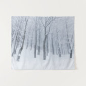 冬は雪凍っていが積もった タペストリー (正面(横))