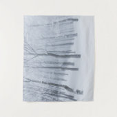 冬は雪凍っていが積もった タペストリー (正面)