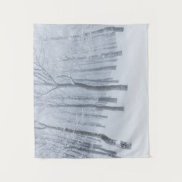 冬は雪凍っていが積もった タペストリー