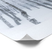 冬は雪凍っていが積もった ポスター (角)