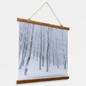 冬は雪凍っていが積もった 吊り下げ型タペストリー (傾斜あり)