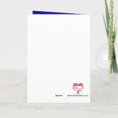 冬は雪景色 : ダークブルー カード (裏面)