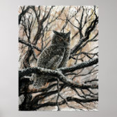 冬ふくろう ポスター (正面)