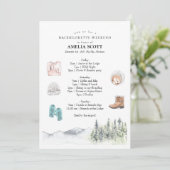 冬または山のバチェロレッテ旅程 招待状 (スタンド正面)