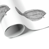 冬もがきのヴィンテージのイラストレーション ラッピングペーパー (ロールコーナー)