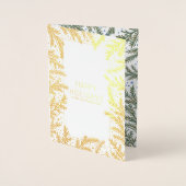 冬もみの枝クリスマス | 休日の写真 箔カード (正面)