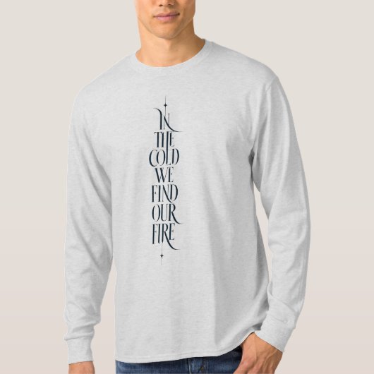 冬をイメージしたロングスリーブTシャツ Tシャツ (正面)