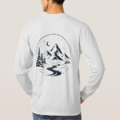 冬をイメージしたロングスリーブTシャツ Tシャツ (裏面)