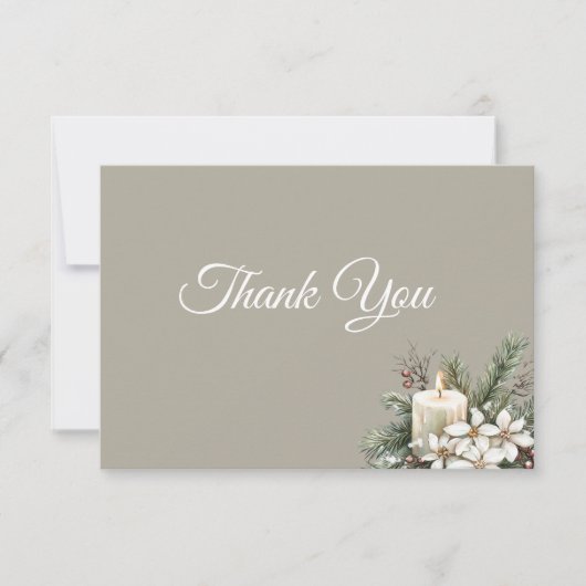 冬をテーマにしたサンキューカード サンキューカード (正面)