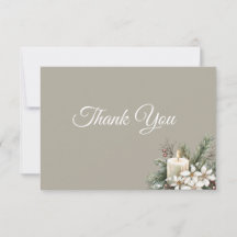 冬をテーマにしたサンキューカード