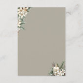 冬をテーマにしたフローラエンクロージャカード詳細 エンクロージャーカード (裏面)