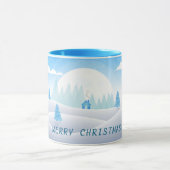 冬をテーマにしたメリークリスマスコンボマグカップ マグカップ (中央)