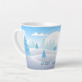 冬をテーマにしたメリークリスマス カフェラテマグ (左アングル)