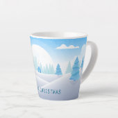 冬をテーマにしたメリークリスマス カフェラテマグ (右アングル)