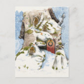 冬をテーマにした水の色。 ポストカード (正面)