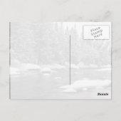 冬をテーマにした白黒の美しいリ凍っていー ポストカード (裏面)