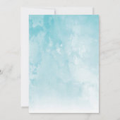 冬をテーマにした誕生日パーティーの招待状 招待状 (裏面)