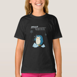 冬を愛する人のためのキュートなペンギンのデザイン Tシャツ