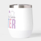 冬を愛する少女かわいい季節のデザイン (背面)