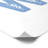 冬を愛する少女かわいい季節のデザイン ポスター (角)