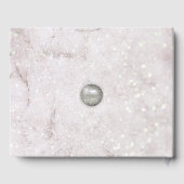 冬エレガントのクリ結婚スマスゲストブック ゲストブック (裏面)