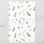 冬エレガントのワイルドフラワーベリ結婚ーのメニュー (裏面)