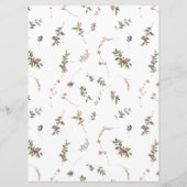 冬エレガントのワイルドフラワーベリ結婚ーのメニュー メニュー (裏面)