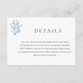 冬エレガントのワンダーランド雪結婚片 エンクロージャーカード