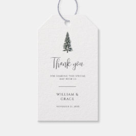 冬エレガントのワンダーランド雪結婚片 ギフトタグ