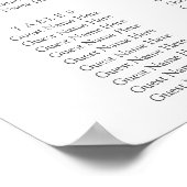 冬エレガントのワンダーランド雪結婚片 ポスター (角)