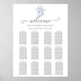 冬エレガントのワンダーランド雪結婚片 ポスター