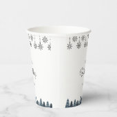 冬エレガントのワンダーランド雪結婚片 紙コップ (右)
