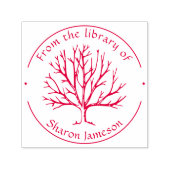 冬エレガントの木 |のライブラリから |ブック セルフインキングスタンプ (デザイン)