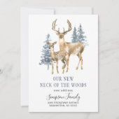 冬エレガントの森の新しい首が動く 案内状 (正面)