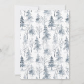 冬エレガントの森の新しい首が動く 案内状 (裏面)