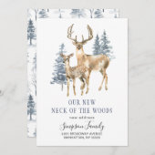 冬エレガントの森の新しい首が動く 案内状 (正面/裏面)