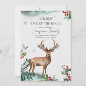 冬エレガントの森の新しい首が動く 案内状 (正面)