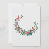 冬エレガントの森の新しい首が動く 案内状 (裏面)