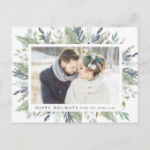 冬エレガントの紅葉フレーム |休日の写真 ポストカード (正面)