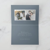 冬エレガントの紅葉フレーム |折り畳みホリデーカード シーズンカード (内部)