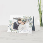 冬エレガントの紅葉フレーム |折り畳みホリデーカード シーズンカード (正面)