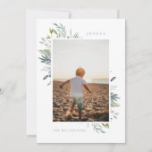 冬エレガントの紅葉独身の写真 シーズンカード (正面)