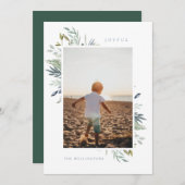 冬エレガントの紅葉独身の写真 シーズンカード (正面/裏面)