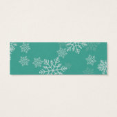 冬エレガントの結婚式のウェブサイトRSVP (裏面)