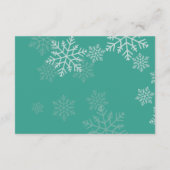 冬エレガントの結婚式披露宴 エンクロージャーカード (裏面)