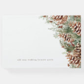 冬エレガントの結婚式 ゲストブック (裏面)