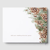 冬エレガントの結婚式 ゲストブック (裏面)