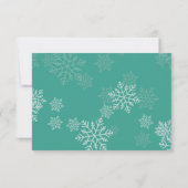 冬エレガントの結婚式 出欠カード (裏面)